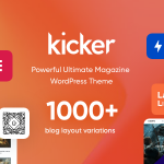 Kicker Theme GPL v1.3.1.8 – Multipurpose Blog Magazine WordPress Website