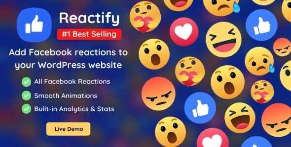 Reactify GPL v2.7 – Facebook Reactions For WordPress