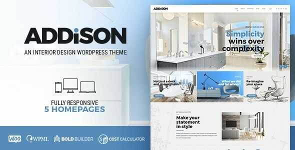 Addison Theme GPL v1.3.7 - Architecture & Interior Design WordPress Theme