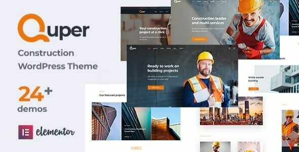 Quper Theme GPL v1.12 - Construction and Architecture WordPress Theme