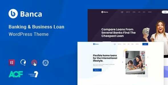 Banca Theme GPL v1.1.5 - Banking, Finance & Business Loan WordPress Theme