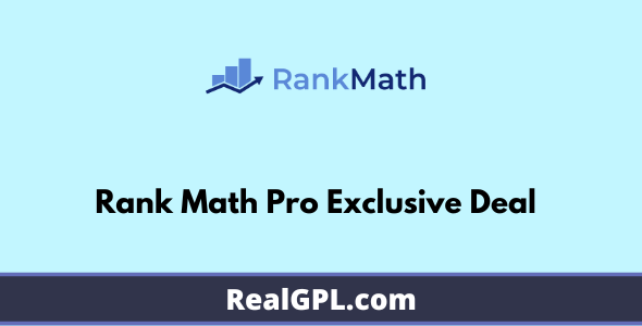 Rank Math Pro Exclusive Deal | Original License Activation | Only $3/Year