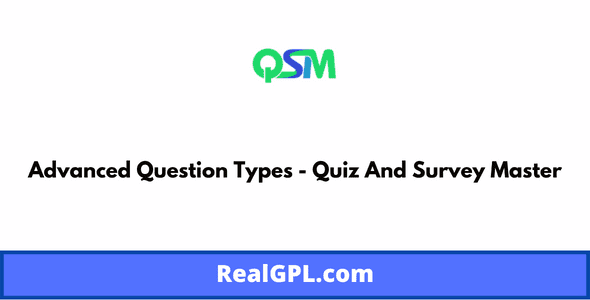 QSM Advanced Question Types GPL v1.0.4 - Quiz And Survey Master