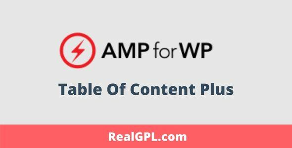Table Of Content Plus For AMP GPL v1.6.8