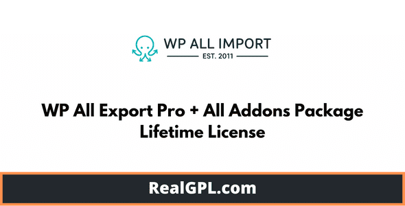 WP All Export Pro + All 4 Addons Package | Lifetime License | One Time Payment