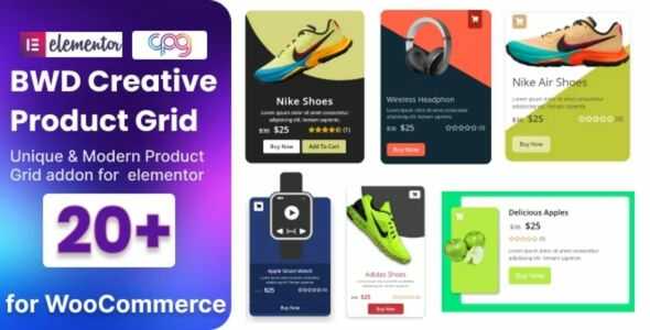 WooCommerce Product Grid GPL v1.0 - Addon for elementor