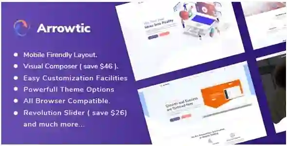 Arrowtic Theme GPL v2.0.7 - Digital Marketing Agency WordPress Theme