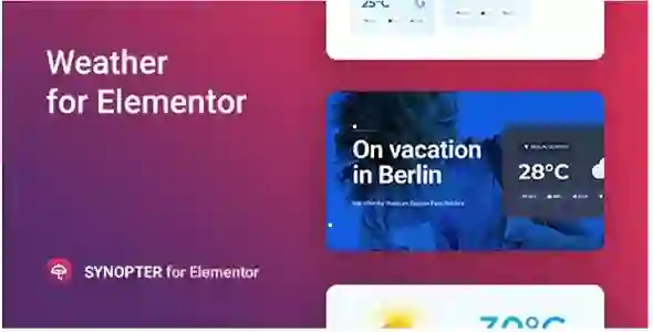 Synopter GPL v 1.1.10 – Weather for Elementor