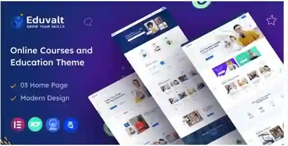 Eduvalt Theme GPL v2.0.2 - Online Courses & Education WordPress Theme + RTL