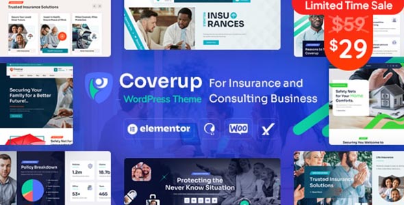 CoverUp Theme GPL v1.0 – Insurance & Consulting Business WordPress Theme