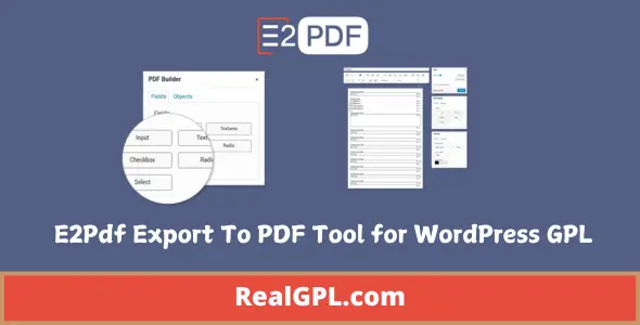 E2Pdf Export To Pdf Tool for WordPress GPL v1.27.04