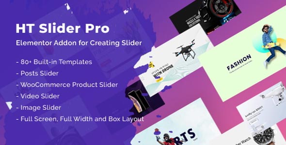 HT Slider Pro GPL v1.2.8 – For Elementor