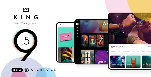 King Theme GPL v9.5.5 – WordPress Viral Magazine Theme