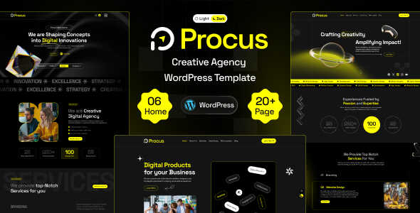 Procus Theme GPL v1.0 – Modern Creative Digital Agency WordPress Theme