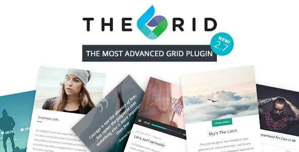 The Grid GPL Plugin GPL v2.7.9.6 – Responsive WordPress Grid [Updated]