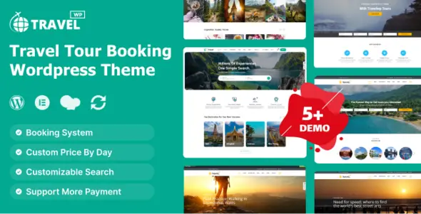 Travel WP Theme GPL v2.1.2 – Travel Tour Booking WordPress Theme