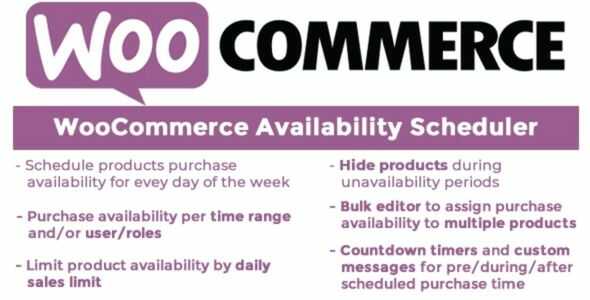 WooCommerce Availability Scheduler GPL v12.4