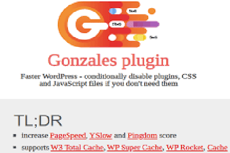 Gonzales Speed Up WordPress