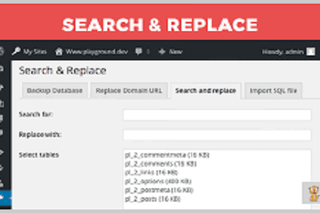 WP Database Search and Replace