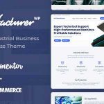 Manufacturer Theme GPL v1.3.5 - Factory and Industrial WordPress Websites