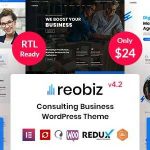 Reobiz Theme GPL v4.6.9 – Consulting Business WordPress Theme