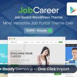 JobCareer Theme GPL v3.9 – Job Board Responsive WordPress Websites