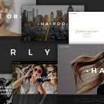 Curly Theme GPL v2.6 - A Stylish Theme for Hairdressers and Hair Salons
