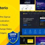 Crypterio Theme GPL v2.4.3 – ICO Landing Page and Cryptocurrency WordPress Website