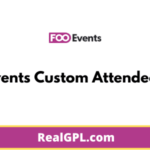 FooEvents Custom Attendee Fields GPL v1.6.8 Extension