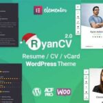 RyanCV Resume WordPress Theme GPL v2.1.4