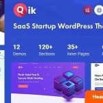Qik Theme GPL v1.0.3 – SaaS Startup WordPress Theme
