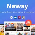 Newsy Theme GPL v1.5.0 – Viral News & Magazine WordPress Theme