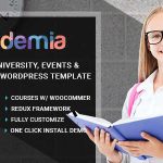 Academia GPL Theme v3.7 - Education Center WordPress Websites