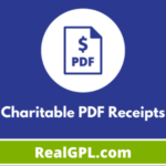 Charitable PDF Receipts GPL v1.0.1